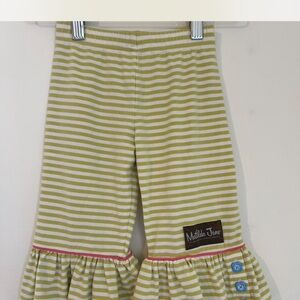 Little Missie Jane Striped Ruffle Pants